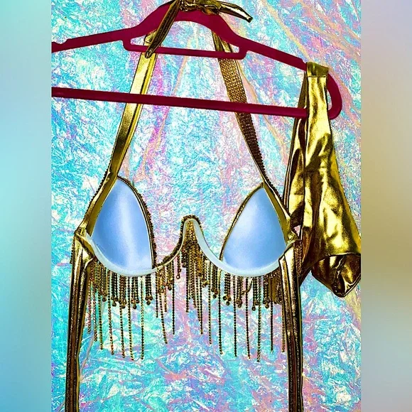 NWT Rhinestone Showstopper Bikini - Picture 5 of 5